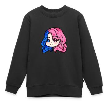 Tiffany marie chibi - Kinder Premium Organic Sweatshirt - Schwarz - Vorne - AI Model Kid Female (0cm)