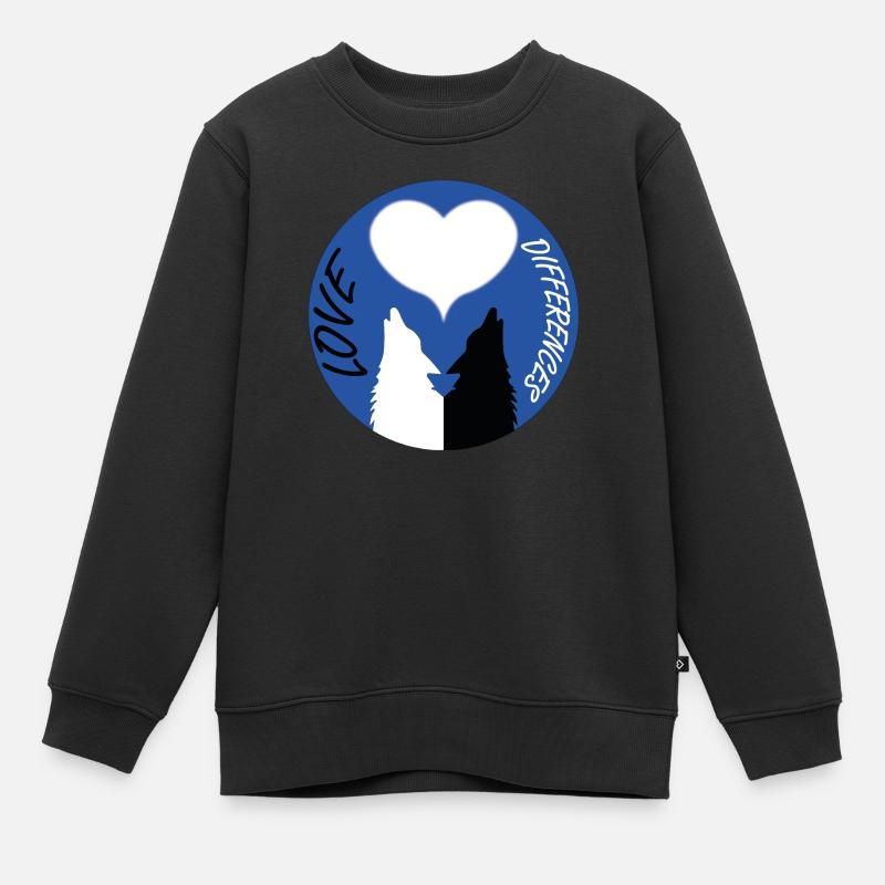 Différences amoureuses - Sweat Premium enfant bio - noir