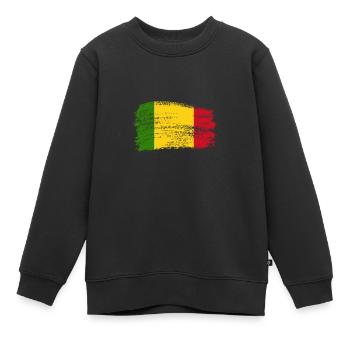 Flagge von Mali - Kinder Premium Organic Sweatshirt - Schwarz - Vorne - AI Model Kid Female (0cm)