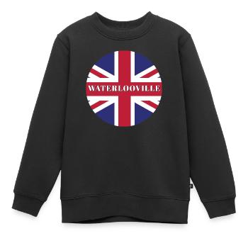 Waterlooville - Sweat Premium enfant bio - noir - Devant - AI Model Kid Female (0cm)