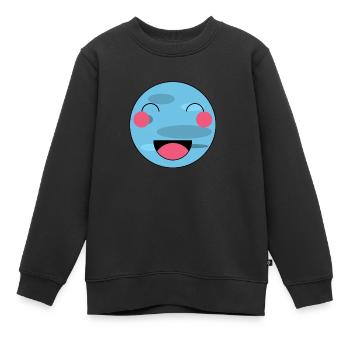 Kawaii - SWEETPLANET - Sweat Premium enfant bio - noir - Devant - AI Model Kid Female (0cm)