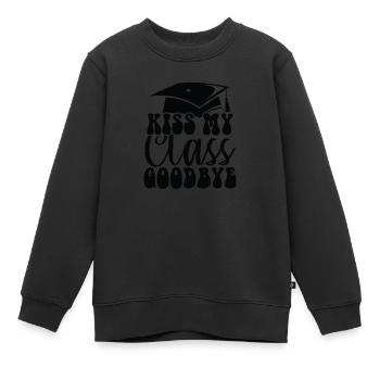 Embrasse ma classe au revoir - Sweat Premium enfant bio - noir - Devant - AI Model Kid Female (0cm)