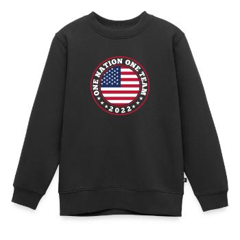 Weltcup USA Vereinigte Staaten Amerika Amerika - Kinder Premium Organic Sweatshirt - Schwarz - Vorne - AI Model Kid Female (0cm)