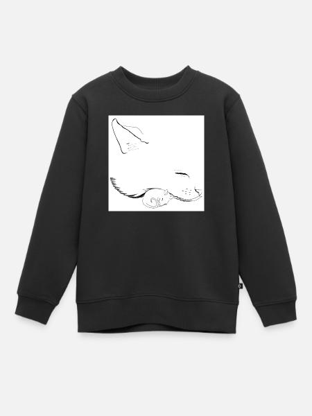 chat et souris - Sweat Premium enfant bio - noir