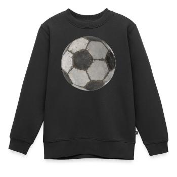 Dirty Football 3D Soccer Ball - Kinder Premium Organic Sweatshirt - Schwarz - Vorne - AI Model Kid Female (0cm)