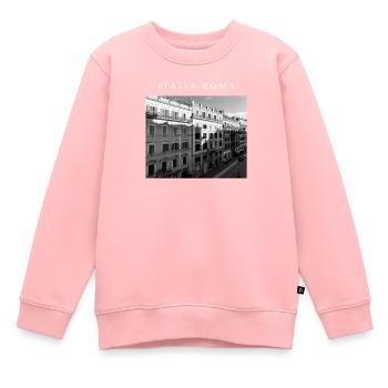 ITALIA - RUE ROMA - Sweat Premium enfant bio - rose - Devant - AI Model Kid Female (0cm)