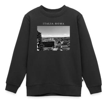 LUXURY - ITALIA - Kinder Premium Organic Sweatshirt - Schwarz - Vorne - AI Model Kid Female (0cm)