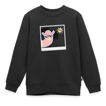 Selfie. - Sweat Premium enfant bio - noir - Devant - AI Model Kid Female (0cm)
