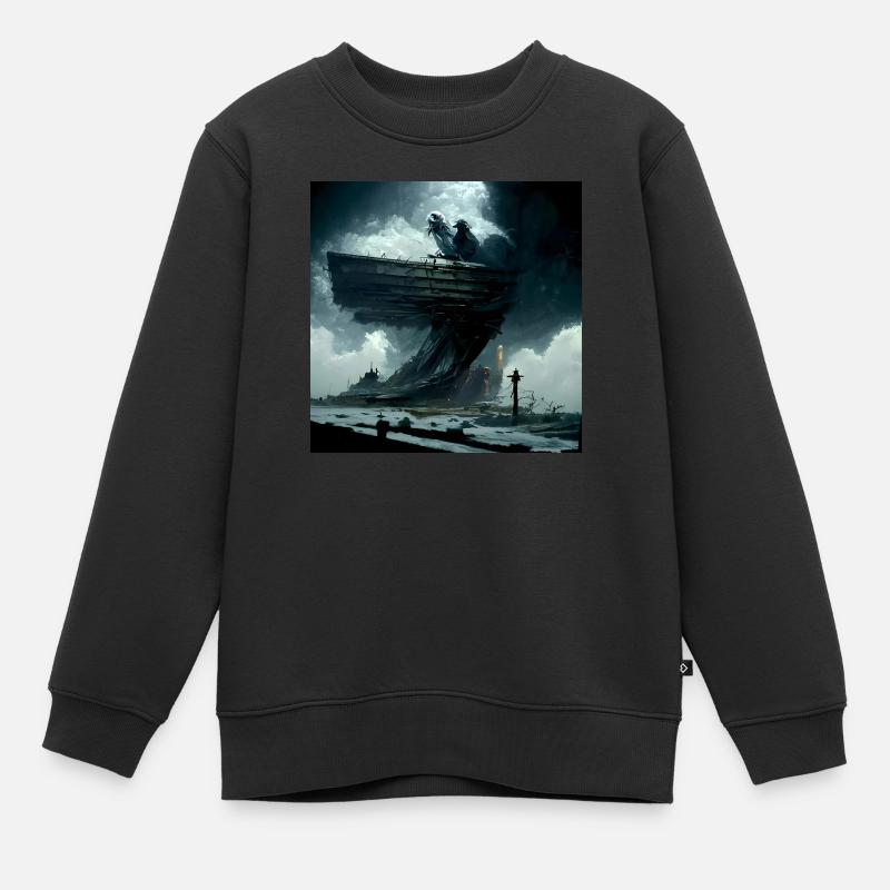 Ghostship - Kids Premium Organic Sweatshirt - black