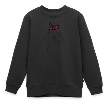 Foxhound für Hundebesitzer - Foxhound - Kinder Premium Organic Sweatshirt - Schwarz - Vorne - AI Model Kid Female (0cm)