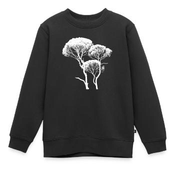 Hoher Baumkronenbaum - Kinder Premium Organic Sweatshirt - Schwarz - Vorne - AI Model Kid Female (0cm)