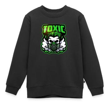 Giftig - Kinder Premium Organic Sweatshirt - Schwarz - Vorne - AI Model Kid Female (0cm)