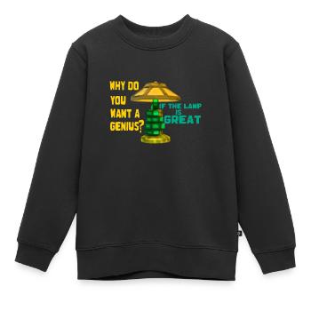 DIE LAMPE - Kinder Premium Organic Sweatshirt - Schwarz - Vorne - AI Model Kid Female (0cm)