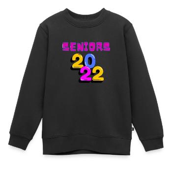 Senioren 2022 - Kinder Premium Organic Sweatshirt - Schwarz - Vorne - AI Model Kid Female (0cm)
