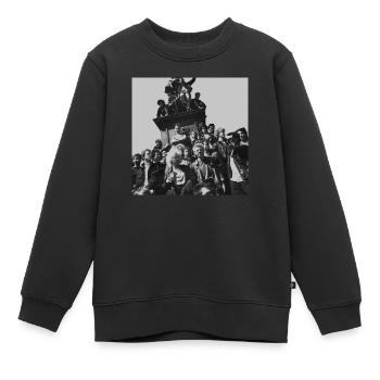 Punkrock - Kinder Premium Organic Sweatshirt - Schwarz - Vorne - AI Model Kid Female (0cm)