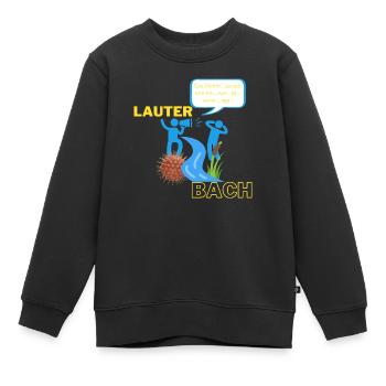 Lauter Bach - Kinder Premium Organic Sweatshirt - Schwarz - Vorne - AI Model Kid Female (0cm)