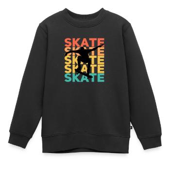 Il suffit de patiner - Sweat Premium enfant bio - noir - Devant - AI Model Kid Female (0cm)