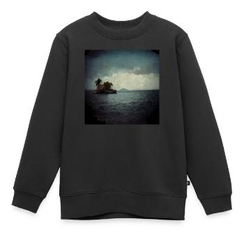 Insel Liebesmalerei - Kinder Premium Organic Sweatshirt - Schwarz - Vorne - AI Model Kid Female (0cm)