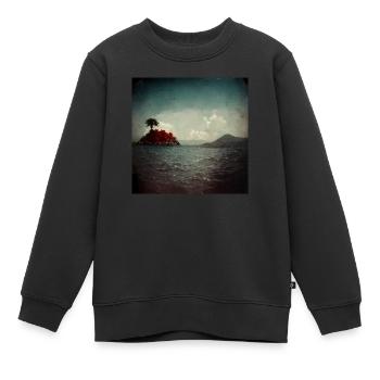 Insel Liebesmalerei - Kinder Premium Organic Sweatshirt - Schwarz - Vorne - AI Model Kid Female (0cm)