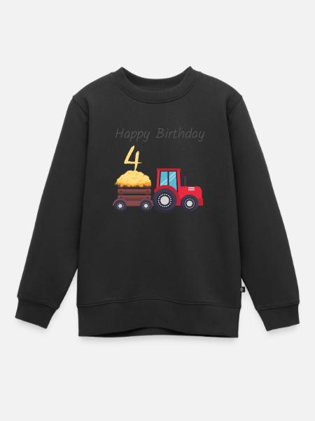 Happy Birthday - Kids Premium Organic Sweatshirt - black