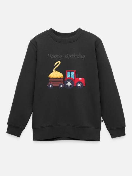 Happy Birthday - Kids Premium Organic Sweatshirt - black