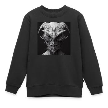 Heavy Metal Devil - Kinder Premium Organic Sweatshirt - Schwarz - Vorne - AI Model Kid Female (0cm)