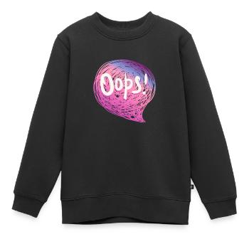 Oops! - Kinder Premium Organic Sweatshirt - Schwarz - Vorne - AI Model Kid Female (0cm)