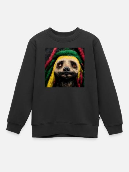 Paresseux rasta - Sweat Premium enfant bio - noir