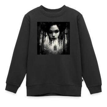 Der Sound Of Silence Horror - Kinder Premium Organic Sweatshirt - Schwarz - Vorne - AI Model Kid Female (0cm)