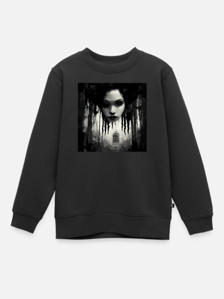 Le son de l’horreur du silence - Sweat Premium enfant bio - noir