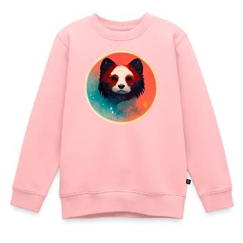 Bear - Kids Premium Organic Sweatshirt - rose - Front - AI Model Kid Female (0cm)