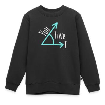 I love you - Kinder Premium Organic Sweatshirt - Schwarz - Vorne - AI Model Kid Female (0cm)