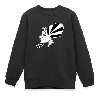 Pharao - Kinder Premium Organic Sweatshirt - Schwarz - Vorne - AI Model Kid Female (0cm)
