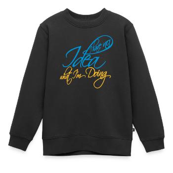 Aucune idée - Sweat Premium enfant bio - noir - Devant - AI Model Kid Female (0cm)