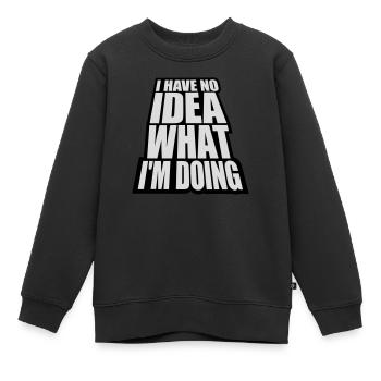 Aucune idée - Sweat Premium enfant bio - noir - Devant - AI Model Kid Female (0cm)