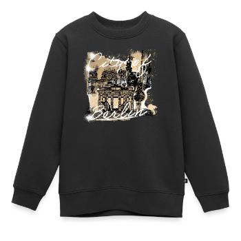 Ville de Berlin - Sweat Premium enfant bio - noir - Devant - AI Model Kid Female (0cm)