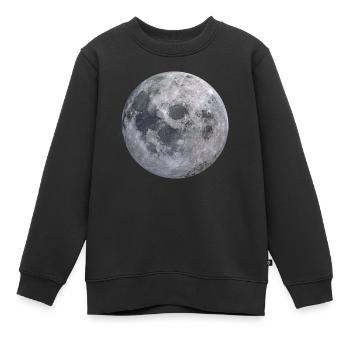 Pleine lune - Sweat Premium enfant bio - noir - Devant - AI Model Kid Female (0cm)