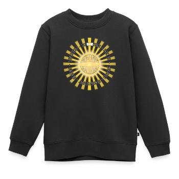 Sonnenrad ReICHtum ICH Energie Gewinnt - Kinder Premium Organic Sweatshirt - Schwarz - Vorne - AI Model Kid Female (0cm)