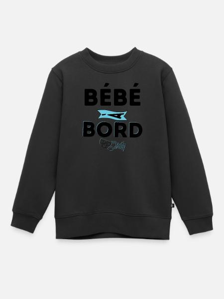 BéBé à Bord - Sweat Premium enfant bio - noir