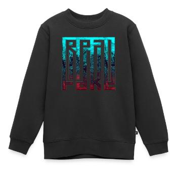penser fausses pensées positives méditation heureuse - Sweat Premium enfant bio - noir - Devant - AI Model Kid Female (0cm)