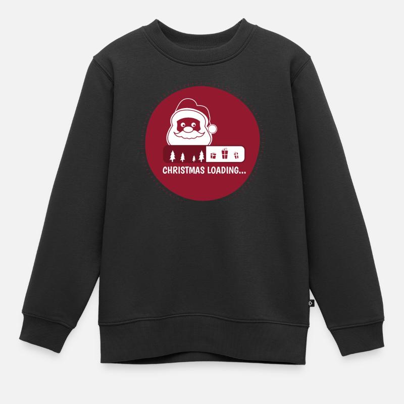 NOËL SE CHARGE - Sweat Premium enfant bio - noir
