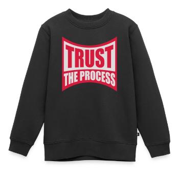 faire confiance au processus Devis - Sweat Premium enfant bio - noir - Devant - AI Model Kid Female (0cm)