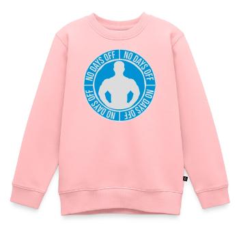 no days off quote - Kids Premium Organic Sweatshirt - rose - Front - AI Model Kid Female (0cm)