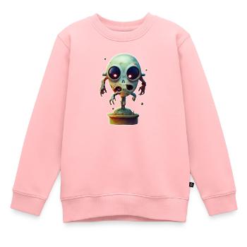 Creepy Zombie Monster - Kids Premium Organic Sweatshirt - rose - Front - AI Model Kid Female (0cm)