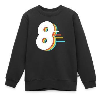 Hippie 8888 - Kinder Premium Organic Sweatshirt - Schwarz - Vorne - AI Model Kid Female (0cm)