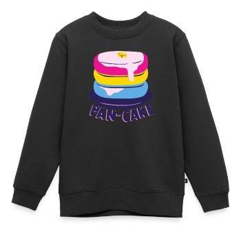 Pansexual Pfanne - Kuchen - Kinder Premium Organic Sweatshirt - Schwarz - Vorne - AI Model Kid Female (0cm)