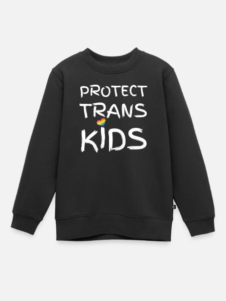 Trans Kids schützen - Kinder Premium Organic Sweatshirt - Schwarz