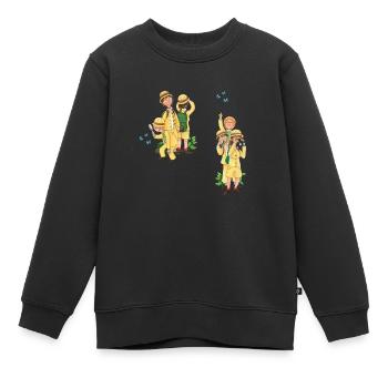 drôle d’équipe de recherche - Sweat Premium enfant bio - noir - Devant - AI Model Kid Female (0cm)