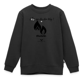 Spreewald Sagen Błudniki Irrlichter - Kinder Premium Organic Sweatshirt - Schwarz - Vorne - AI Model Kid Female (0cm)