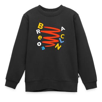 Barcelona - Kinder Premium Organic Sweatshirt - Schwarz - Vorne - AI Model Kid Female (0cm)